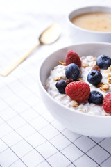 Wall Mural - muesli with youghurt and berries