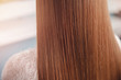 © Parilov - Portrait close up of red-haired girl. Spa care keratin recovery effect after procedure