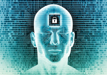 Canvas Print - Internet Security Concern Concept