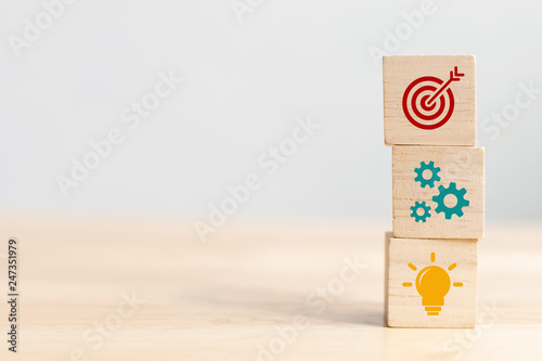Fotografía Concept of business strategy and action plan