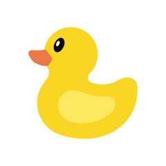 yellow duck icon. isolated on white background