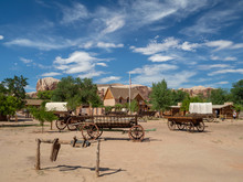 Bluff Fort Pioneer Historic Site With A Cottage And Cabin, Utah, United States