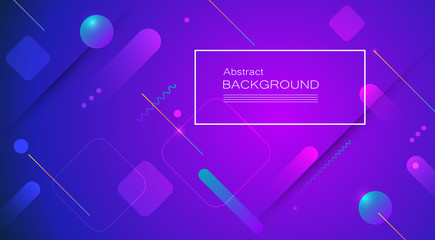 Wall Mural - abstract minimal gradient shapes and geometric pattern composition. colorful gradient background. ve
