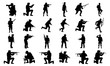 collection of images of army silhouettes