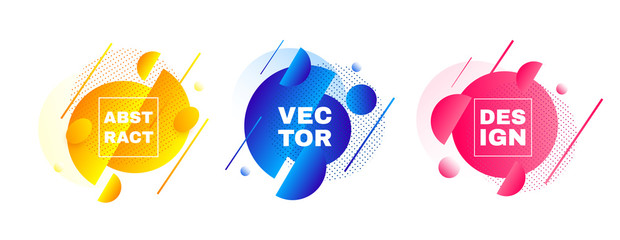 Poster - Abstract banners. Vector layout template.