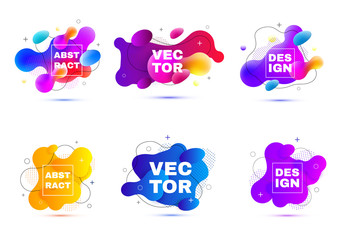 Poster - Abstract banners. Vector layout template.