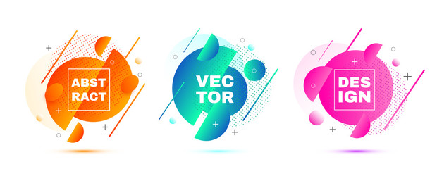 Poster - Abstract banners. Vector layout template.