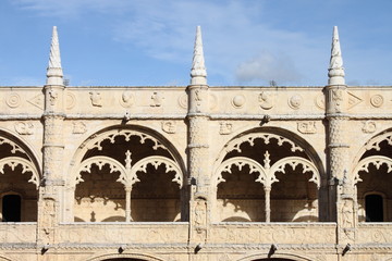 Sticker - Cloister of the Jeronimos Monastery in Lisbon, Portugal