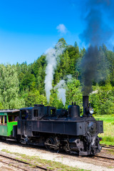 Sticker - steam train, Lunz am See, Lower Austria, Austria