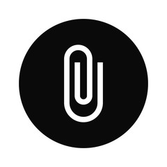 Fototapete - Paper clip icon vector. Attach,attachment symbol