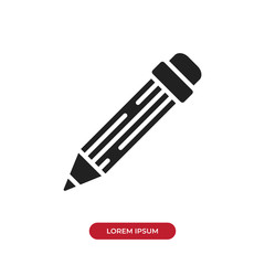 Fototapete - Pencil vector icon
