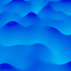 Poster - Abstract colorful wavy background in bright rainbow colors.