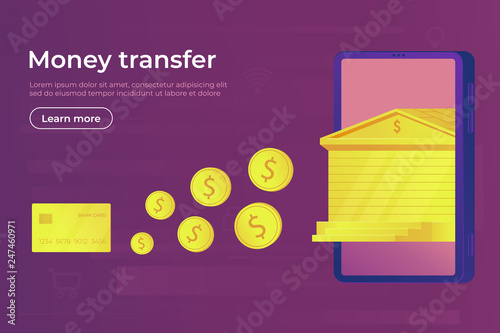 Online Payment Digital Secure Money Transfer And Transaction For Online Payment Digital Secure Money Transfer And Transaction For Using Smartphone Bank Card