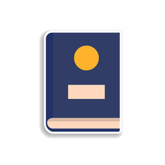 Aufkleber - book flat sticker icon. Elements of Book in color icons. Simple icon for websites, web design, mobile app, info graphics