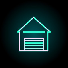 Aufkleber - lighthouse icon. Elements of Bulding Landmarks in neon style icons. Simple icon for websites, web design, mobile app, info graphics