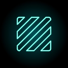 Aufkleber - Lines sign icon. Elements of Image in neon style icons. Simple icon for websites, web design, mobile app, info graphics