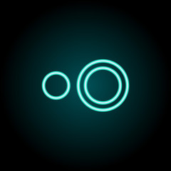 Aufkleber - HDR sign icon. Elements of Image in neon style icons. Simple icon for websites, web design, mobile app, info graphics