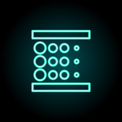 Poster - Blur sign icon. Elements of Image in neon style icons. Simple icon for websites, web design, mobile app, info graphics