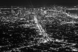Fototapeta Miasta - View of San Francisco at night, from Twin Peaks, in San Francisco, California.