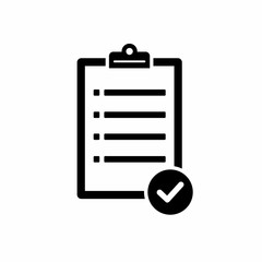Poster - Clipboard icon Symbol vector