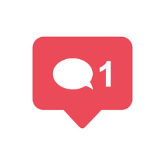 Poster - Notifications icon. Comment icon vector. social media Comment vector icon