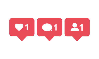 Poster - Notification Icon, Follow  icon vector