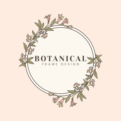 Sticker - Botanical floral mockup illustration