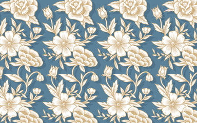 Wall Mural - Floral background pattern