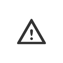 Poster - Danger sign. The attention icon. Danger symbol. Vector attention sign with exclamation mark icon