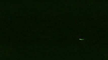 Wall Mural - ufo sightings in night sky. old vhs video with glitch error.