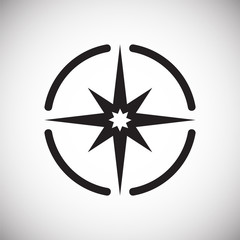 Poster - Navigation icon on white background for graphic and web design, Modern simple vector sign. Internet concept. Trendy symbol for website design web button or mobile app