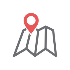 Poster - Navigation icon on white background for graphic and web design, Modern simple vector sign. Internet concept. Trendy symbol for website design web button or mobile app