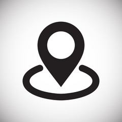 Poster - Navigation icon on white background for graphic and web design, Modern simple vector sign. Internet concept. Trendy symbol for website design web button or mobile app
