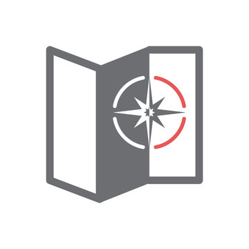 Navigation icon on white background for graphic and web design, Modern simple vector sign. Internet concept. Trendy symbol for website design web button or mobile app