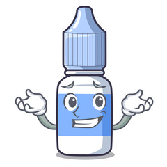 Sticker - Grinning eye drops above mascot wood tables