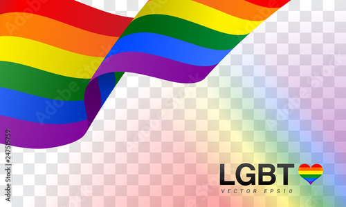 Cuadros en Lienzo LGBT pride flag vector illustration