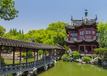 Yuyuan Garden (Garden Of Happiness) In Center Of Shanghai China