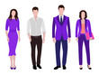 Business people group human resources flat vector