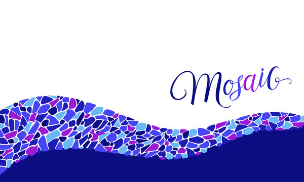 Horizontal colorful poster with handwritten lettering 