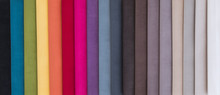 Colorful Upholstery Fabric Samples In Store