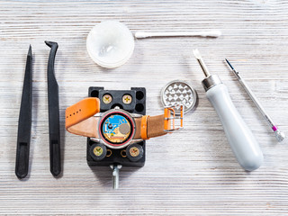 tools for replacing battery in quartz wristwatch