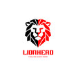 Abstract Lion Head Logo Vector Template