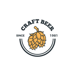 Poster - Vintage Country Emblem Typography for Craft beer / Restaurant Logo design - vector illustration, brewery design