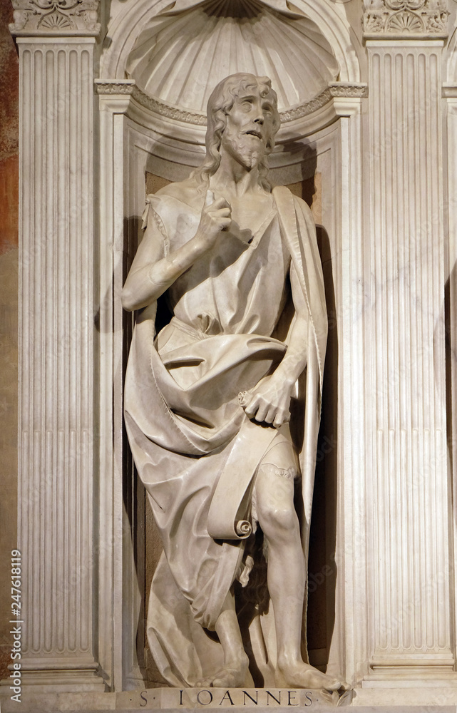 St Regulus Library Saint John the Baptist on the altar of St. Regulus in the Cathedral of ...