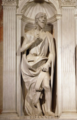 Wall Mural - Saint John the Baptist on the altar of St. Regulus in the Cathedral of St Martin in Lucca, Italy