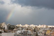 Las Palmas with rainbow