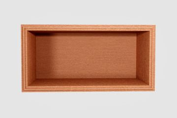 Poster - 3d rendering of empty chest from above
