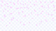 © svitlananiko - Flying rose petals. Background of flower petals. Confetti from flower petals. Pink petals of blooming cherry, sakura. Female, spring background. Greeting card design elements. Transparent background.