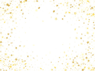 Wall Mural - magic gold sparkle texture vector star background.