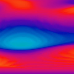 Poster - Abstract colorful wavy background in bright rainbow colors.